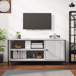 vidaXL Meuble TV sonoma gris 100x40x45 cm bois d'ingénierie pas cher