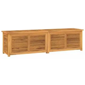 Comparateur de prix : vidaXL Boîte de rangement jardin et sac 200x50x53 cm bois massif teck