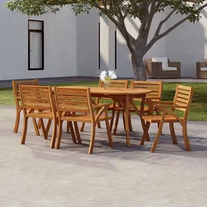 vidaXL Table de jardin 200x90x75 cm Bois d'acacia solide pas cher
