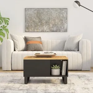 vidaXL Table basse 60x50x35 cm bois de manguier massif pas cher