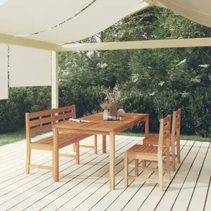 vidaXL Ensemble à manger de jardin 4 pcs Bois de teck massif pas cher
