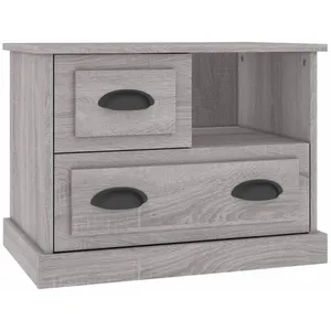 vidaXL Table de chevet sonoma gris 60x39x45 cm pas cher