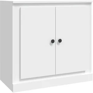 vidaXL Buffet blanc 70x35,5x67,5 cm bois d'ingénierie pas cher