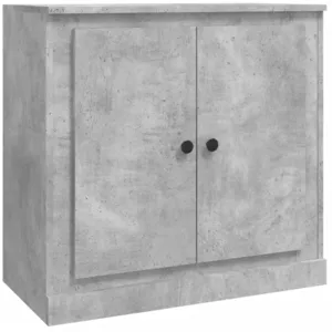 vidaXL Buffet gris béton 70x35,5x67,5 cm bois d'ingénierie pas cher