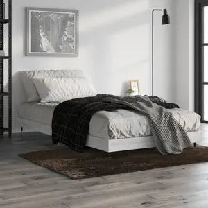 vidaXL Bedframe bewerkt hout grijs sonoma eikenkleurig 100x200 cm832163 pas cher