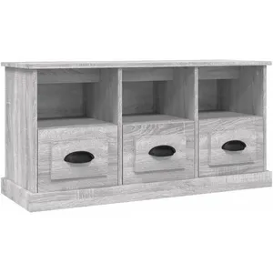 vidaXL Meuble TV sonoma gris 100x35x50 cm bois d'ingénierie pas cher