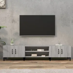 Comparateur de prix : vidaXL Meuble TV sonoma gris 180x31,5x40 cm bois d'ingénierie 816270