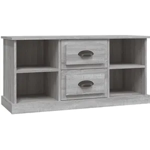 vidaXL Meuble TV sonoma gris 99,5x35,5x48 cm bois d'ingénierie pas cher