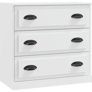 vidaXL Buffet blanc 70x35,5x67,5 cm bois d'ingénierie pas cher