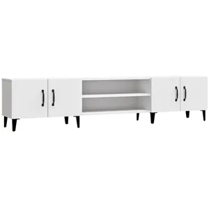 Comparateur de prix : vidaXL Meuble TV blanc 180x31,5x40 cm bois d'ingénierie
