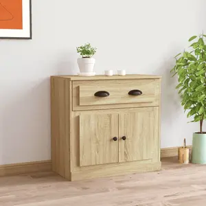 vidaXL Buffet chêne sonoma 70x35,5x67,5 cm bois d'ingénierie pas cher