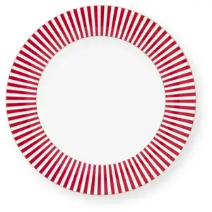 Lot de 6 Assiettes plates Royal Stripes Rose - 26,5cm Pip StudioVendu paramazon