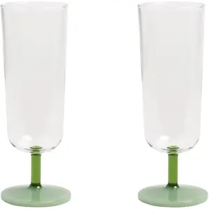 & klevering - Flûte à champagne Mingle - Vert - Verre pas cher