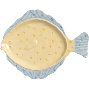 & klevering - Plat de service PLAICE - Multicolore - Grès