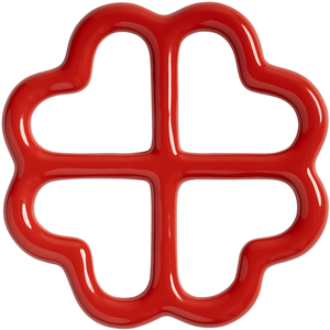 &Klevering - Dessous de plat Clover Rouge taille unique pas cher