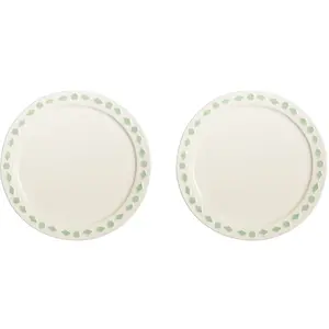 & klevering - Assiette Folk - Vert - Porcelaine pas cher