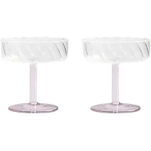 & klevering - Coupe à champagne Twirl - Rose - Verre pas cher
