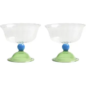 & klevering - Coupe Tulip - Vert - Verre borosilicaté pas cher