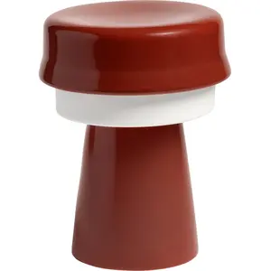 & klevering - Lampe de table Hat - Rouge - Porcelaine pas cher
