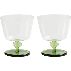 & klevering - Verre à pied - Vert - Verre borosilicaté pas cher