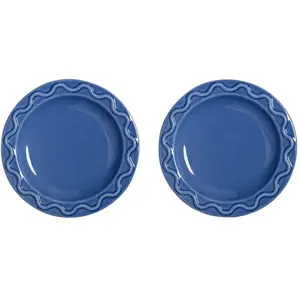 Comparateur de prix : & klevering - Assiette à mignardises Mochi - Bleu - Porcelaine