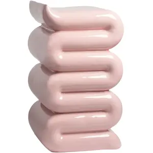 Table d'appoint en fibre de verre rose Pillar - &Klevering pas cher