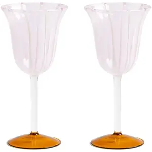&Klevering - Verres à vin Eve - Set de 2 Rose taille unique pas cher