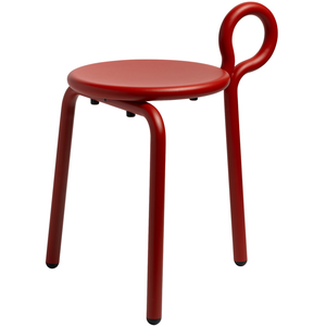 & klevering - Tabouret LASSO - Rouge - Métal pas cher