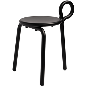 & klevering - Tabouret LASSO - Noir - Métal pas cher