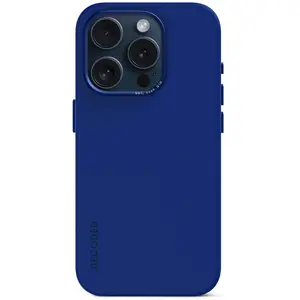 Decoded Coque pour iPhone 15 Pro MagSafe en Silicone Antimicrobienne Bleu