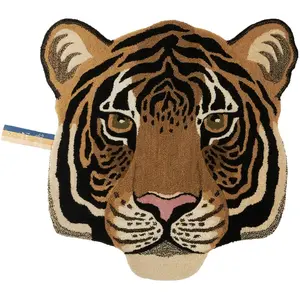 Doing Goods Tapis tête de tigre Rajah L - 1.45.10.071.080.5 pas cher