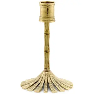 Doing Goods - Bougeoir en laiton Bamboo Doré S pas cher