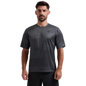 Maillot manches courtes vtt velo rogelli adventure core homme gris pas cher