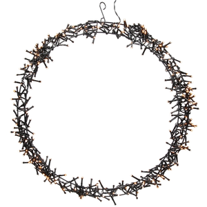 Ecd germany couronne lumineuse led ø48cm, 400 leds, blanc chaud, 8 mod... pas cher
