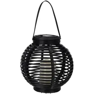Comparateur de prix : Progarden - Lanterne solaire, boule noire, ø 21 cm