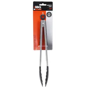 BBQ Pinces À Barbecue 33,5 Cm En Acier Inoxydable pas cher