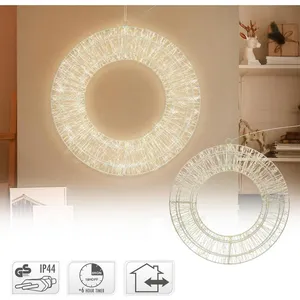 Merkloos / Sans marque Couronne avec 1440 LEDs de Noel blanc chaud décoration lumineuse ronde 50 cm