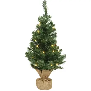 Lumineo Arbre de Noël artificiel à piles avec 10 micro-lampes LED - 45CM pas cher