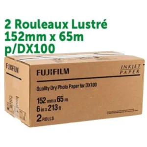 Fujifilm Papier pour DE100-DX 250G Lustré 152x65m