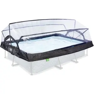 Comparateur de prix : Dôme pour piscine tubulaire rectangulaire 3,00 x 2,00 m - Exit Toys TU