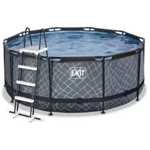 Comparateur de prix : Piscine avec pompe filtrante enfant Exit Toys Stone 360 x 122 cm