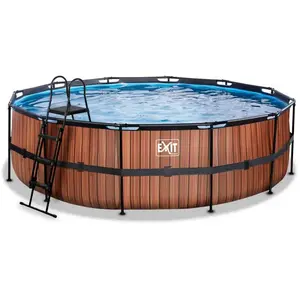 Comparateur de prix : Piscine hors sol tubulaire ronde grise 488x122cm +pompe filtrante Exit