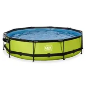 Comparateur de prix : Piscine avec pompe filtrante et dôme enfant Exit Toys Lime 360 x 76 cm TU