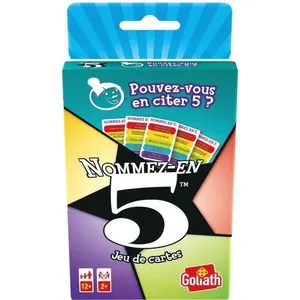 Comparateur de prix : Jeu de société goliath nommez-en 5 GOL8720077262744