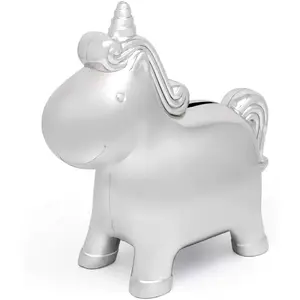 Comparateur de prix : Zilverstad Tirelire licorne (métal argenté)