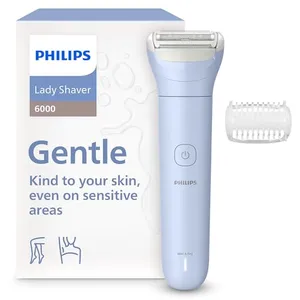 Comparateur de prix : Philips Lady Shaver Series 6000 - Rasoir sans fil, sur peau sèche ou h...