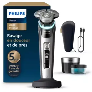 Comparateur de prix : Philips i9000 Prestige - Rasoir électrique 100 % étanche avec SkinIQ -...