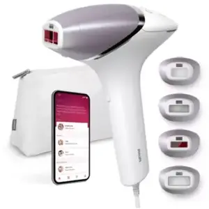 Comparateur de prix : Epilateur à lumière pulsée Philips Lumea Prestige BRI947/00 Blanc et Rose