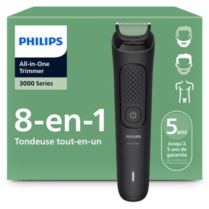 Comparateur de prix : Philips All-in-One Trimmer 3000 Series - Tondeuse 8-en-1 - MG3940/15