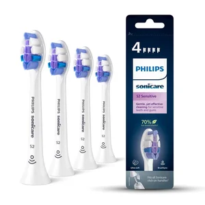Comparateur de prix : Philips Sonicare S2 Sensitive Têtes de Brosse de Rechange HX6054/10 x 4